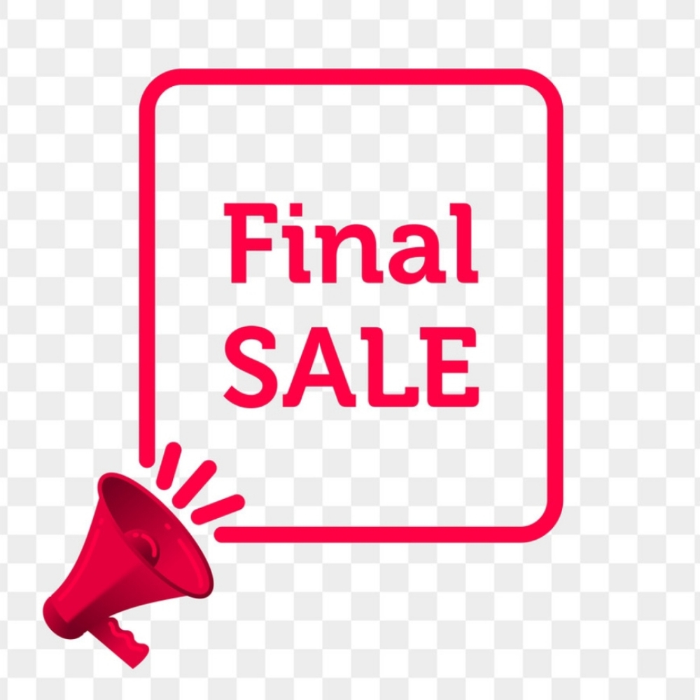 Fianl sale. Prices have been lowered.